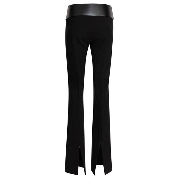 Max Mara Sportmax Flared Pants With Leather Belt tag size 40 Women - Picture 2 of 4